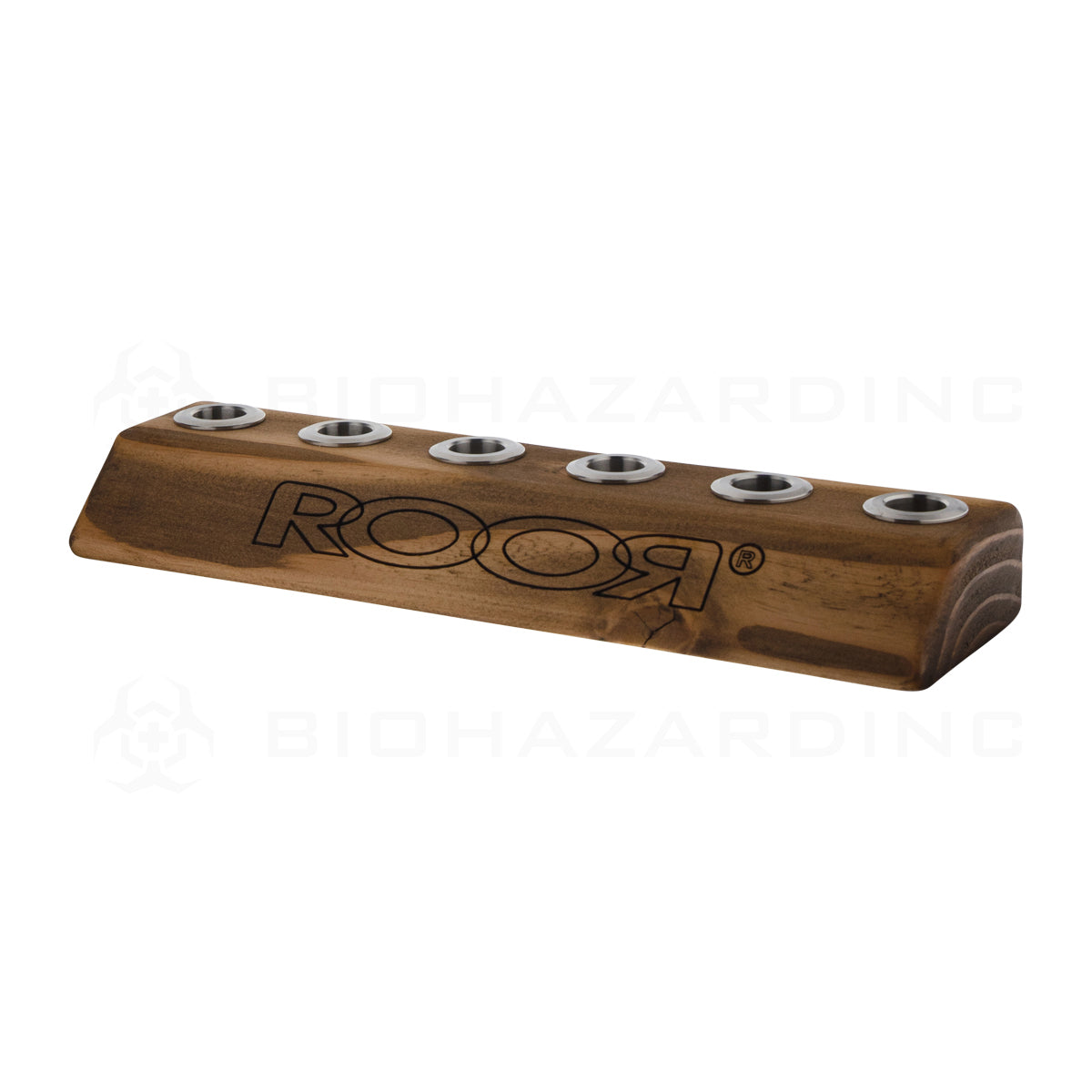 RooR® | Wooden Bowl Holder | 19mm - 6 Hole - Dark Wood  Roor   