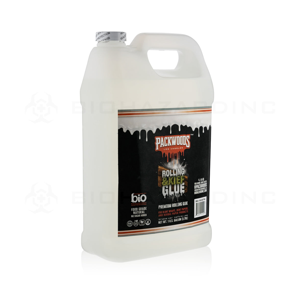 Packwoods™ x BIO™ | Blunt Rolling & Kief Glue | 1 Gallon Rolling Glue Biohazard Inc   