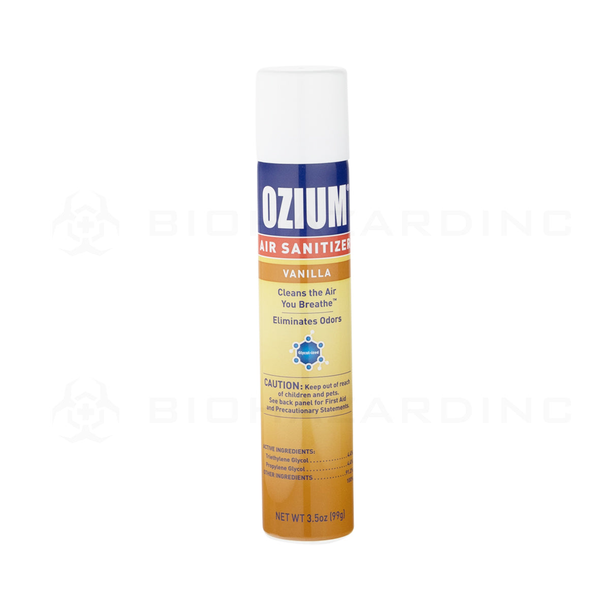 OZIUM® | Vanilla Scent Air Sanitizer - 3.5oz Air Freshener Biohazard Inc   