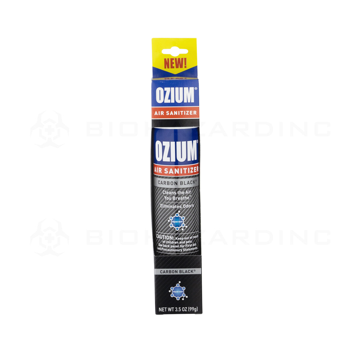 OZIUM® | Carbon Black Scent Air Sanitizer - 3.5oz Air Freshener Biohazard Inc   