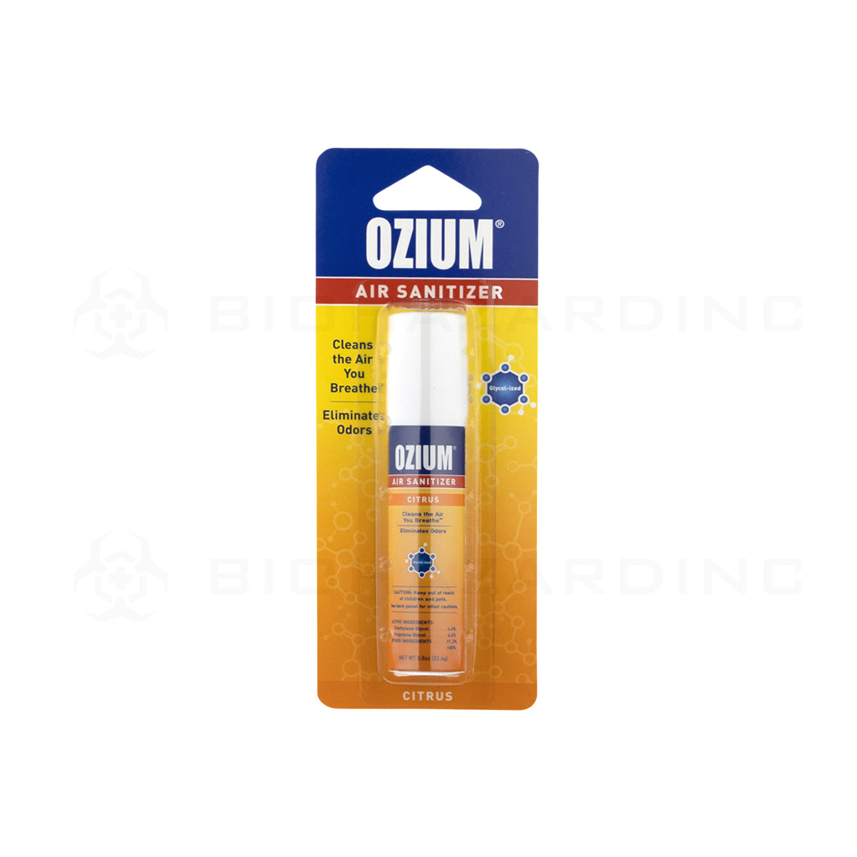OZIUM® | Citrus Scent Air Sanitizer - 0.8oz Air Freshener Biohazard Inc   