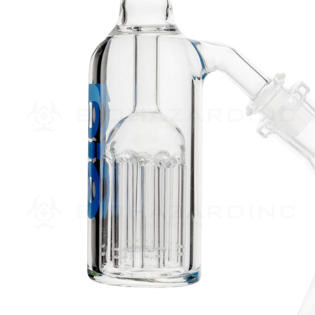 BIO Glass | 6-Arm Tree Percolator Ashcatcher - Blue | 5.5" - 14/14 Joint - 45° Ash Catcher Bio Glass   