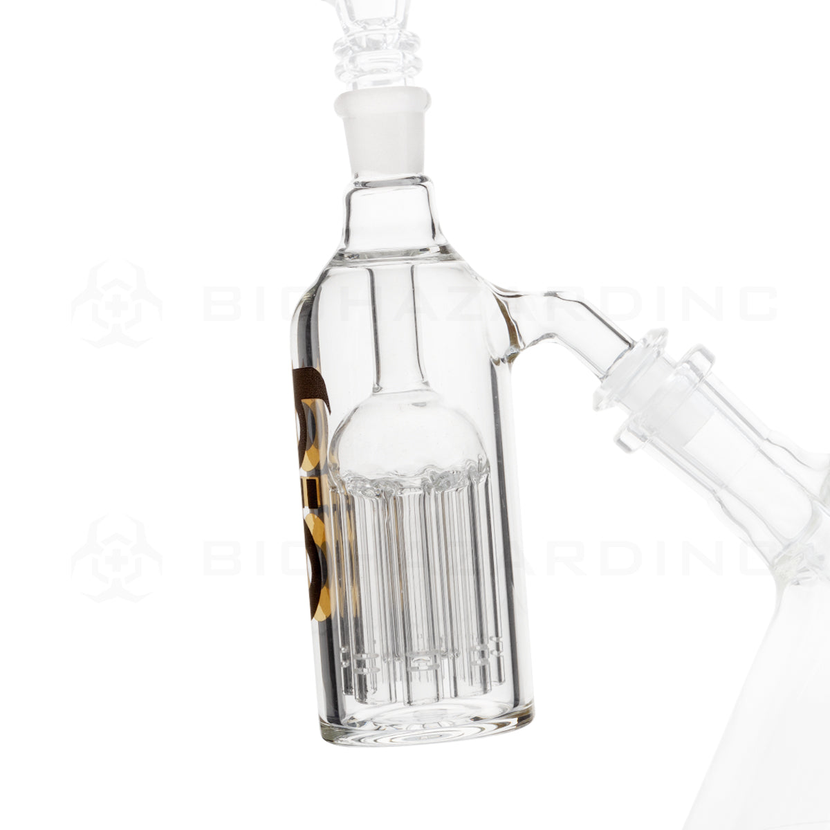 BIO Glass | 6-Arm Tree Percolator Ashcatcher - Gold | 5.5" - 14/14 Joint - 45° Ash Catcher Bio Glass   
