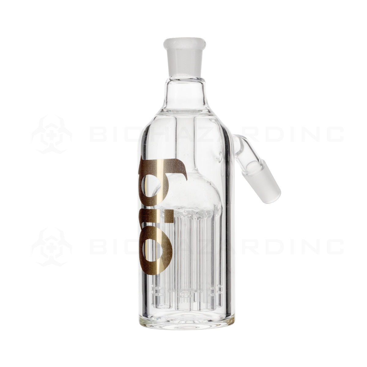 BIO Glass | 6-Arm Tree Percolator Ashcatcher - Gold | 5.5" - 14/14 Joint - 45° Ash Catcher Bio Glass   