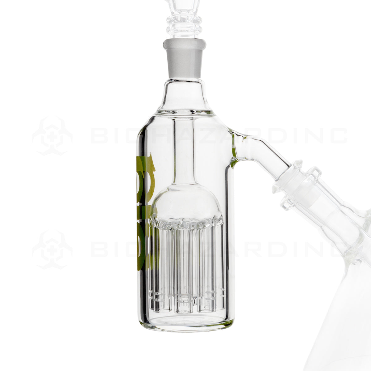 BIO Glass | 6-Arm Tree Percolator Ashcatcher - Green | 5.5" - 14/14 Joint - 45° Ash Catcher Bio Glass   