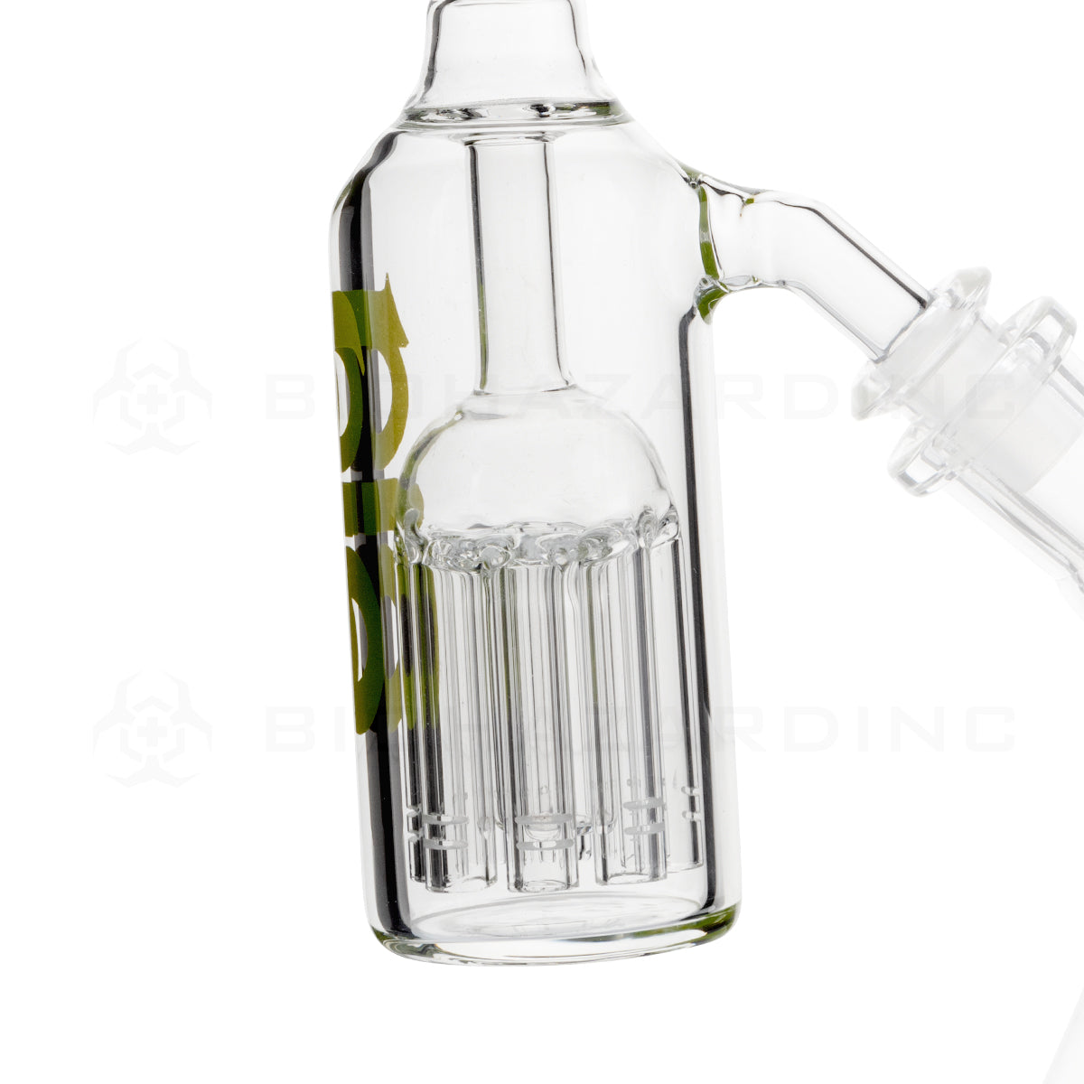 BIO Glass | 6-Arm Tree Percolator Ashcatcher - Green | 5.5" - 14/14 Joint - 45° Ash Catcher Bio Glass   