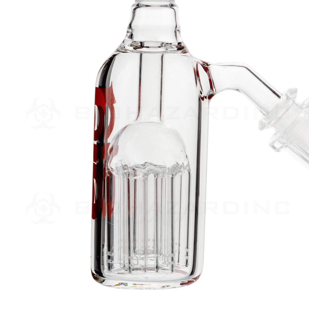 BIO Glass | 6-Arm Tree Percolator Ashcatcher - Red | 5.5" - 14/14 Joint - 45° Ash Catcher Bio Glass   