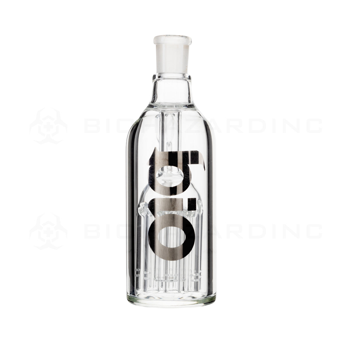 BIO Glass | 6-Arm Tree Percolator Ashcatcher - Silver | 5.5" - 14/14 Joint - 45° Ash Catcher Bio Glass   