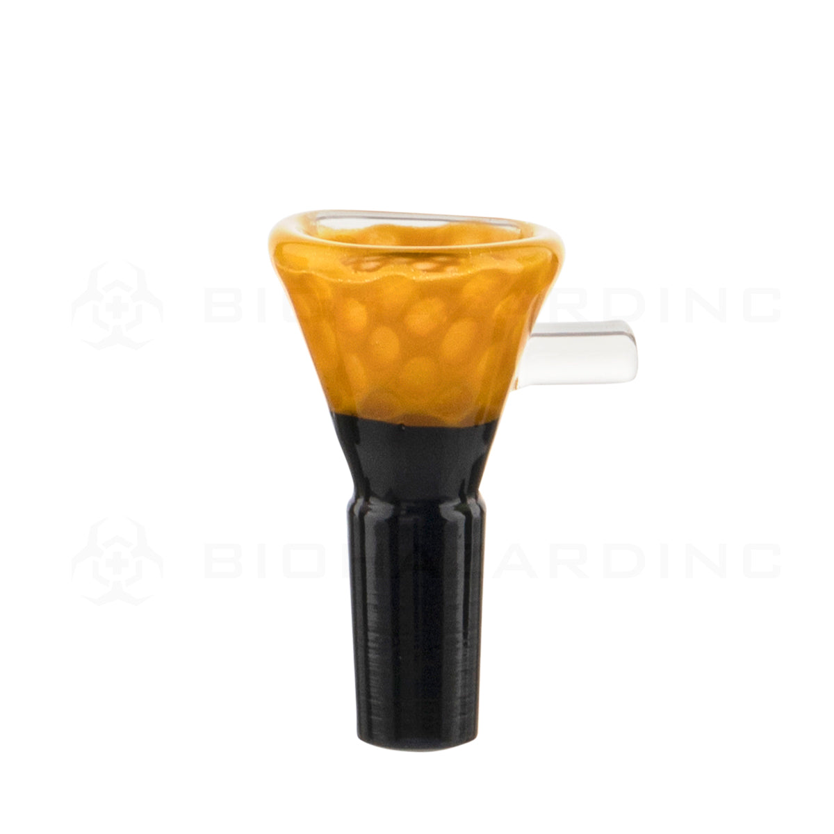 Bowl | Honey Comb Funnel Bowl | 14mm - Assorted Colors Glass Bowl Biohazard Inc   