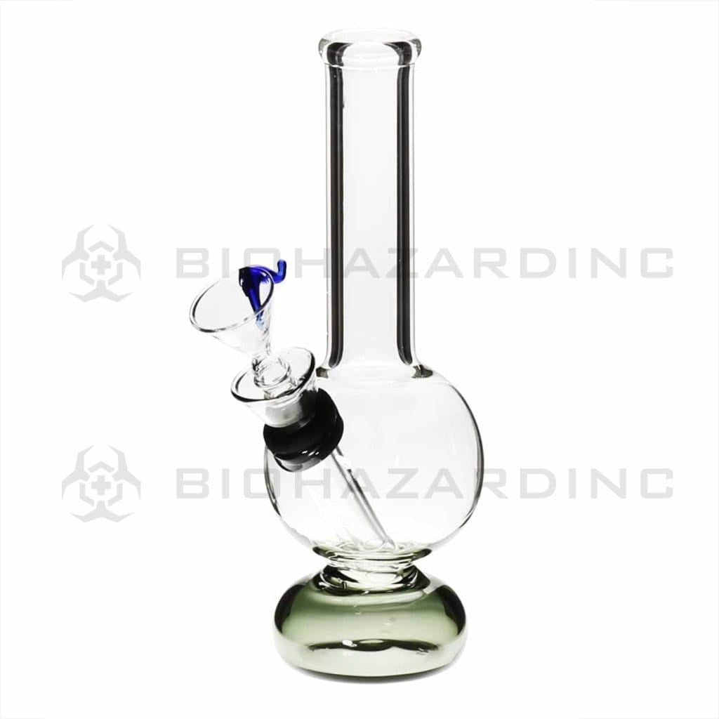 Water Pipe | Mini Water Pipe w/ Slider Bowl | 6" - Slide - Various Colors Glass Bong Biohazard Inc Black  