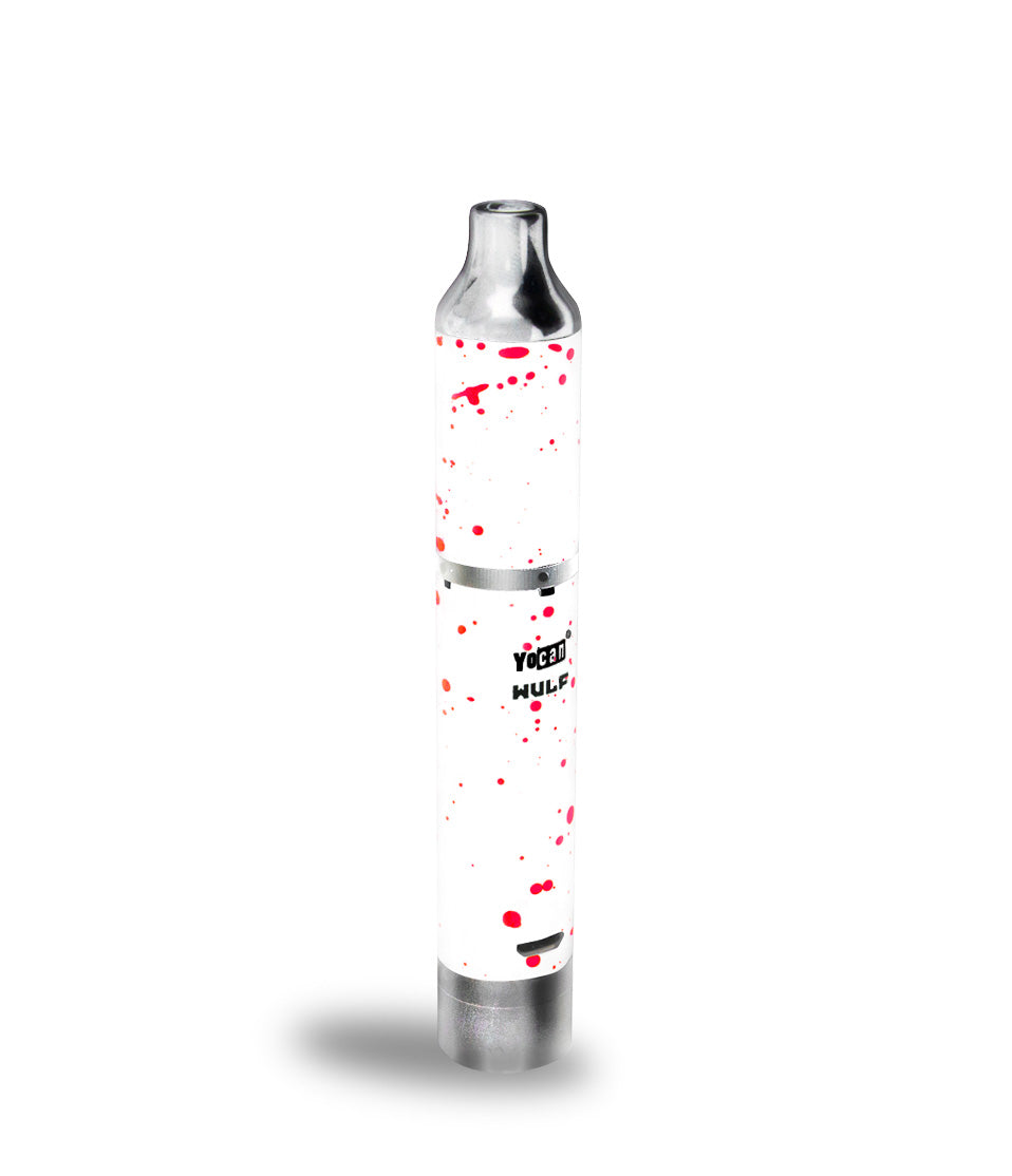 Yocan x Wulf Vape Pen | Evolve Plus Rechargeable Vaporizer in Various Colors | 1100mAh Vape Pen Biohazard Inc White - Red Spatter  
