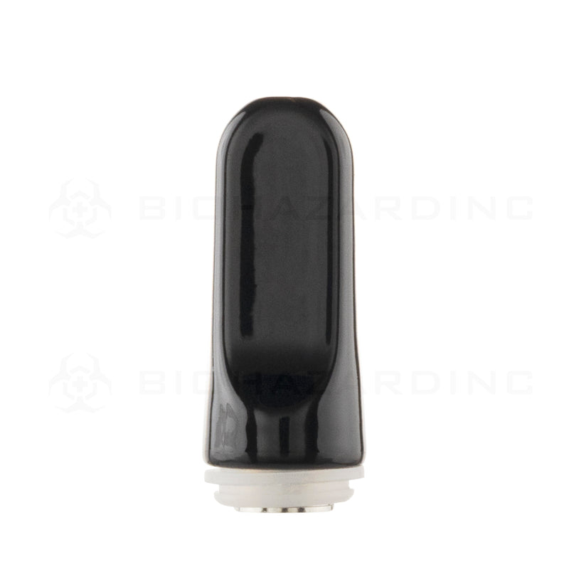 Mouth Tip| Tapered Mouth Tip for Vapes | Ceramic - Various Colors - 100 Count Mouth Tips Biohazard Inc Black  