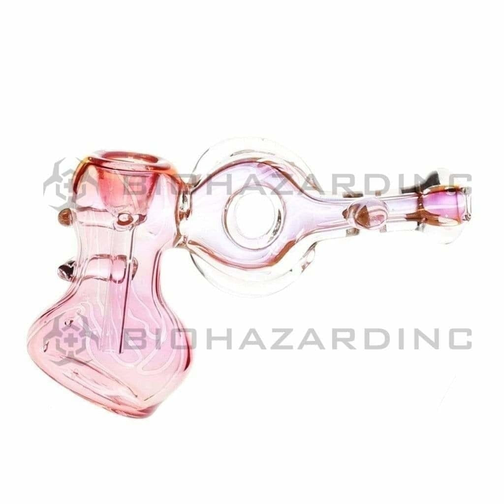 Bubbler | Hammer Donut Bubbler | 7" - Fumed Glass Bubbler Biohazard Inc   