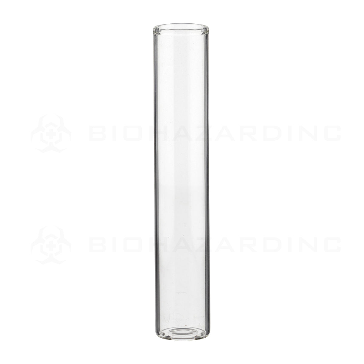 Glass Vial | Clear Glass Pre-Roll Tube NO Thread | 20mm - 115mm - 240 Count Glass Vial Biohazard Inc   