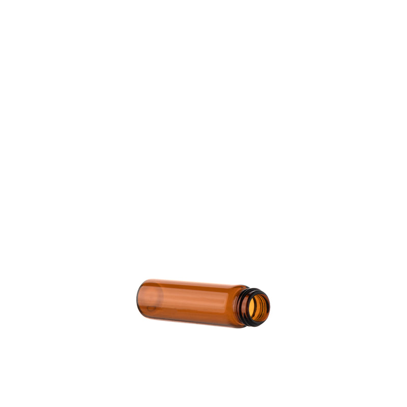 Glass Vial | Amber Glass Vial | 15mm - 2 Dram - 371 Count Glass Vial Biohazard Inc   