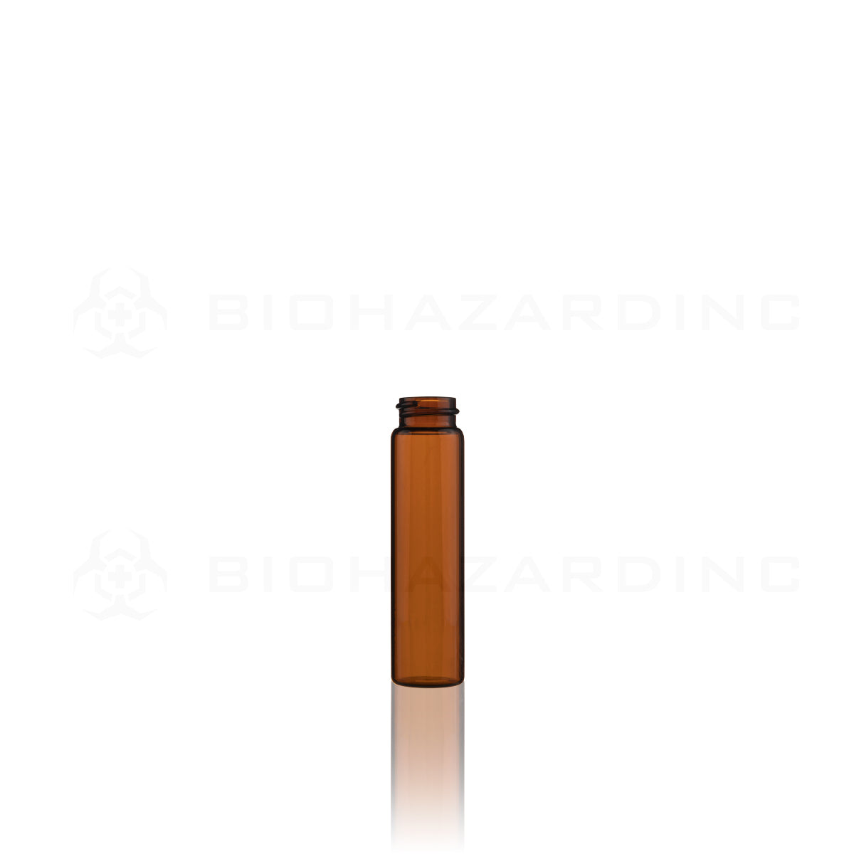 Glass Vial | Amber Glass Pre-Roll Tube | Dropper Caps Included - 8 Dram - 169 Count Glass Vial Biohazard Inc   