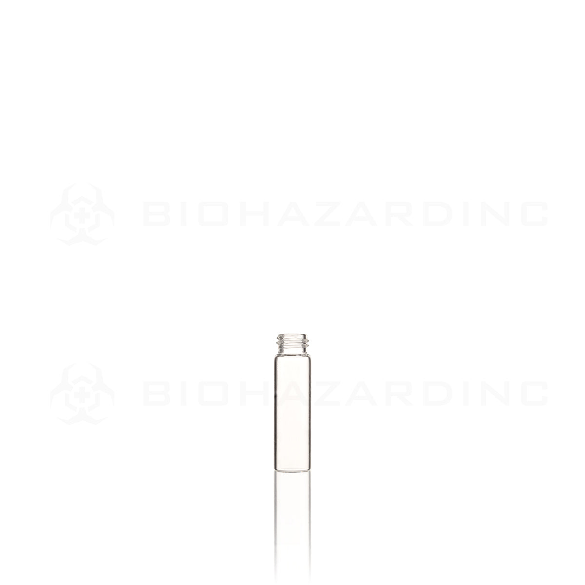 Glass Vial | Glass Vial 60mm Clear | 15mm - 2 DR - 371 Count Glass Vial Biohazard Inc   