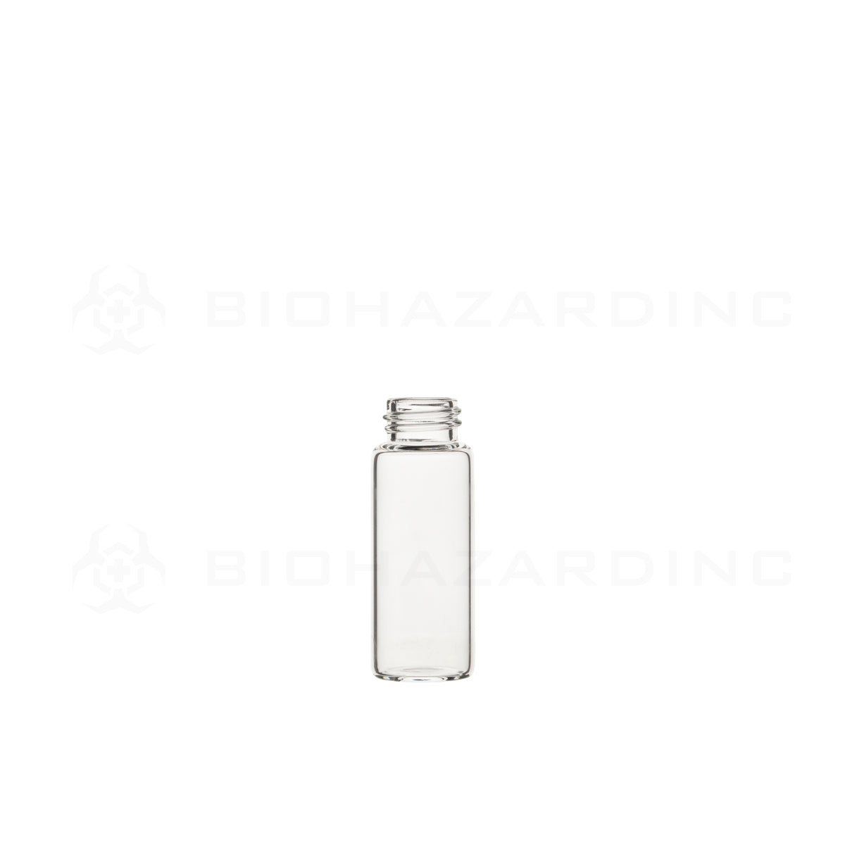 Glass Vial | Concentrate Container 50mm Tall | 15mm - 2 Dram - 298 Count Glass Vial Biohazard Inc   