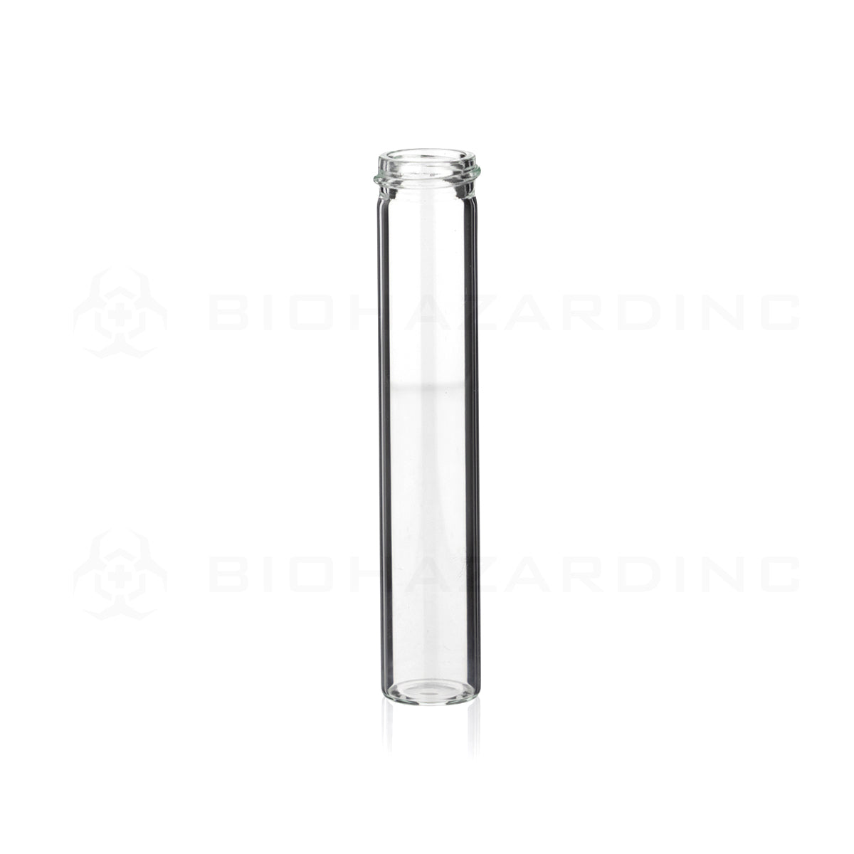 Glass Vial | Clear Glass Blunt Pre-Roll Tube | 22mm - 110mm - 144 Count  Biohazard Inc   