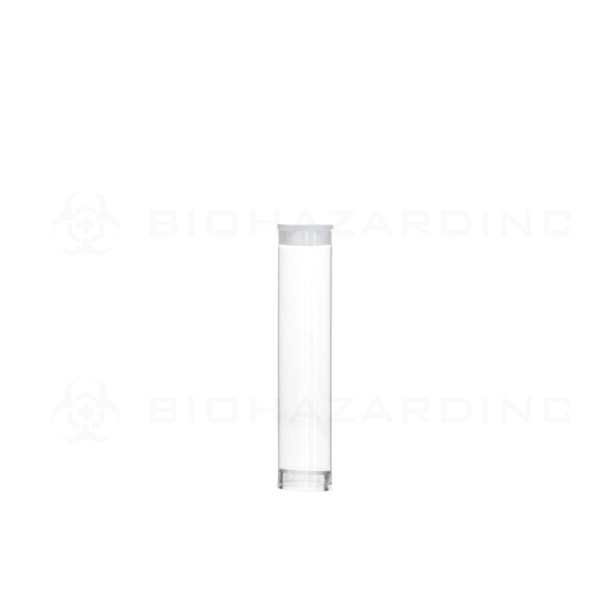 Cartridge Tube | Clear Vape Cartridge Tube w/ White Cap | .5mL - 500 Count Storage Tube Biohazard Inc   
