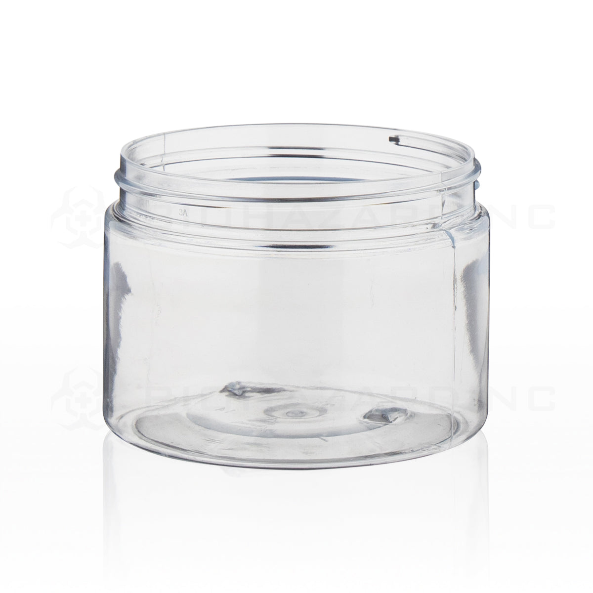 Plastic Jar | Wide Mouth Plastic Jars - Clear | 89mm - 12oz - 280 Count Plastic Jar Biohazard Inc   