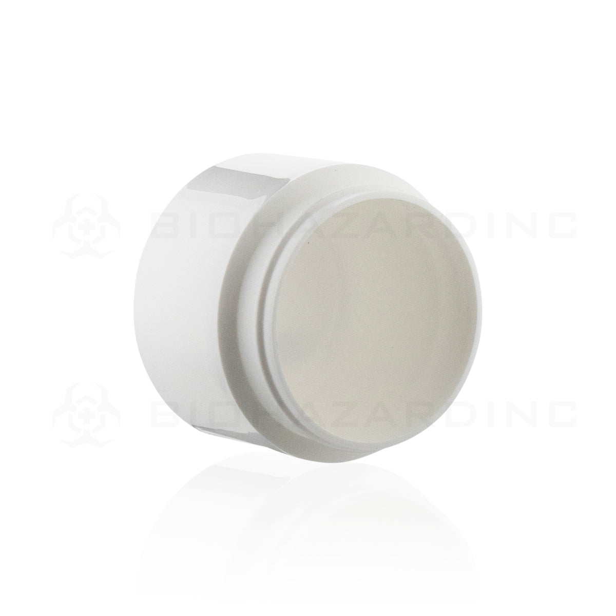 Plastic Jar | Straight Sided Double Wall Plastic Jars - White | 63mm - 3oz - 385 Count Plastic Jar Biohazard Inc   