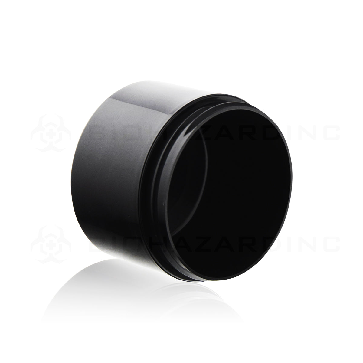 Plastic Jar | Straight Sided Double Wall Plastic Jars - Black | 89mm - 8oz - 245 count Plastic Jar Biohazard Inc   