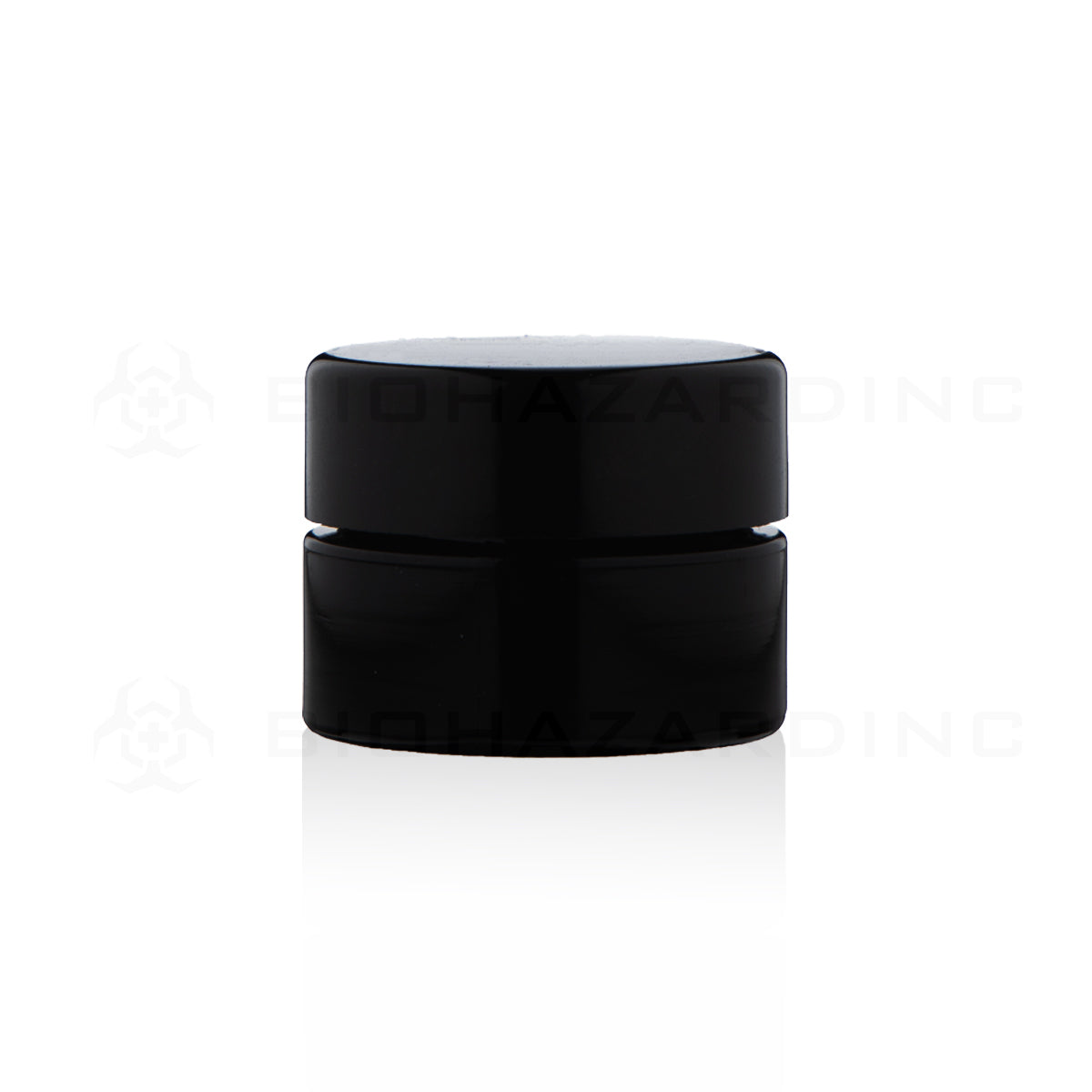 Concentrate Containers | MIRON UV Glass Concentrate Jars w/ Caps | 10ml - Black - 72 Count Concentrate Container Biohazard Inc   