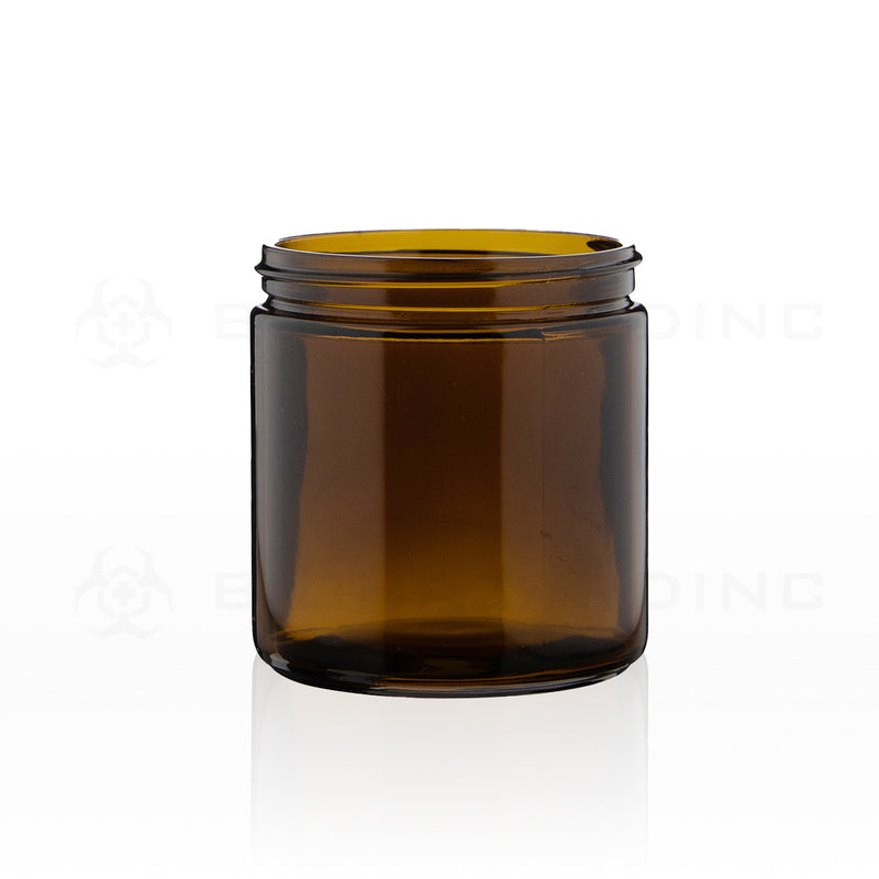 16oz Straight Sided Clear Glass Jars with 89/400 Thread