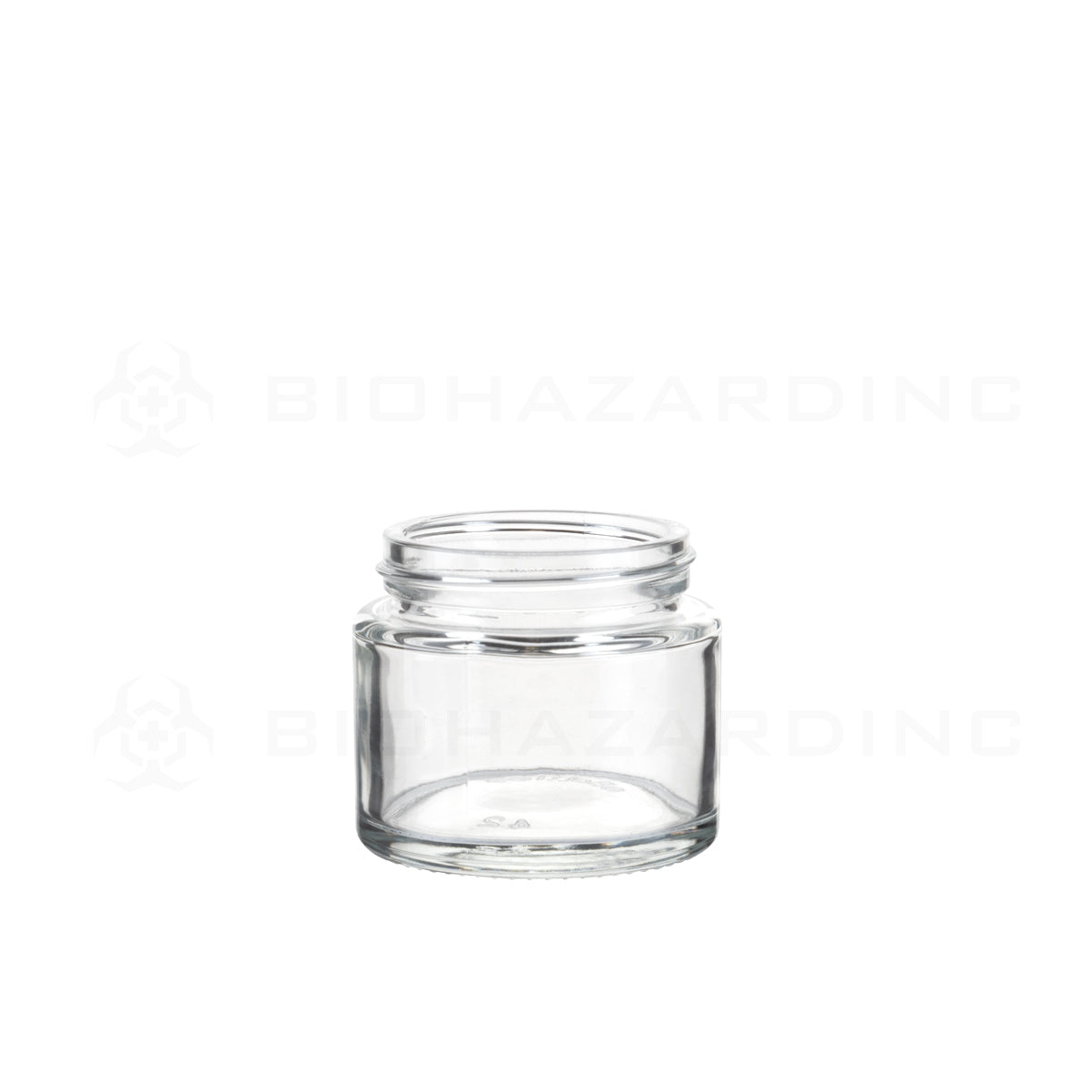 Glass Jars | Straight Sided Heavy Wall Glass Jar - Clear | 53mm - 2.5oz - 32 Count  Biohazard Inc   