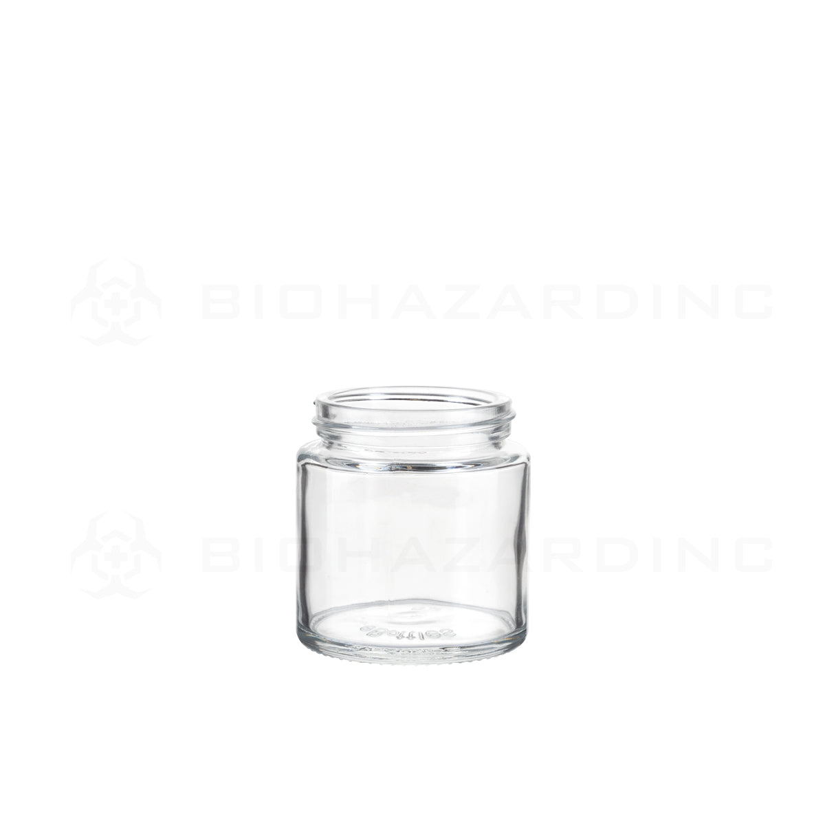 Glass Jars | Straight Sided Heavy Wall Glass Jars - Clear | 53mm - 3.5oz - 32 Count  Biohazard Inc   