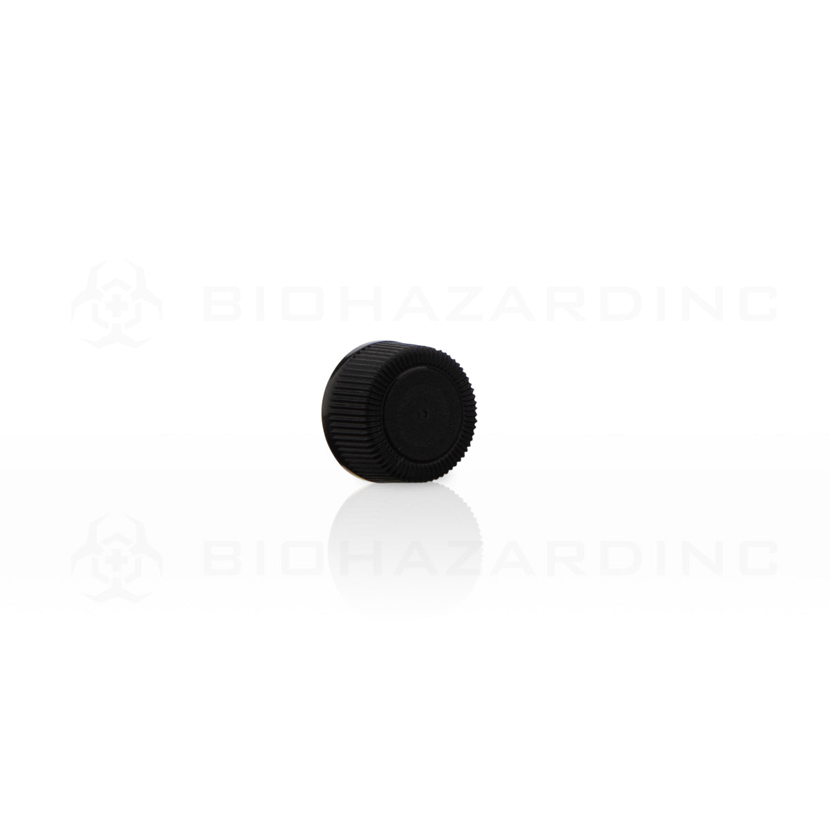 Plastic Cap | Polypropylene Plastic Caps | 13mm - Black - 144 Count Cap Biohazard Inc   
