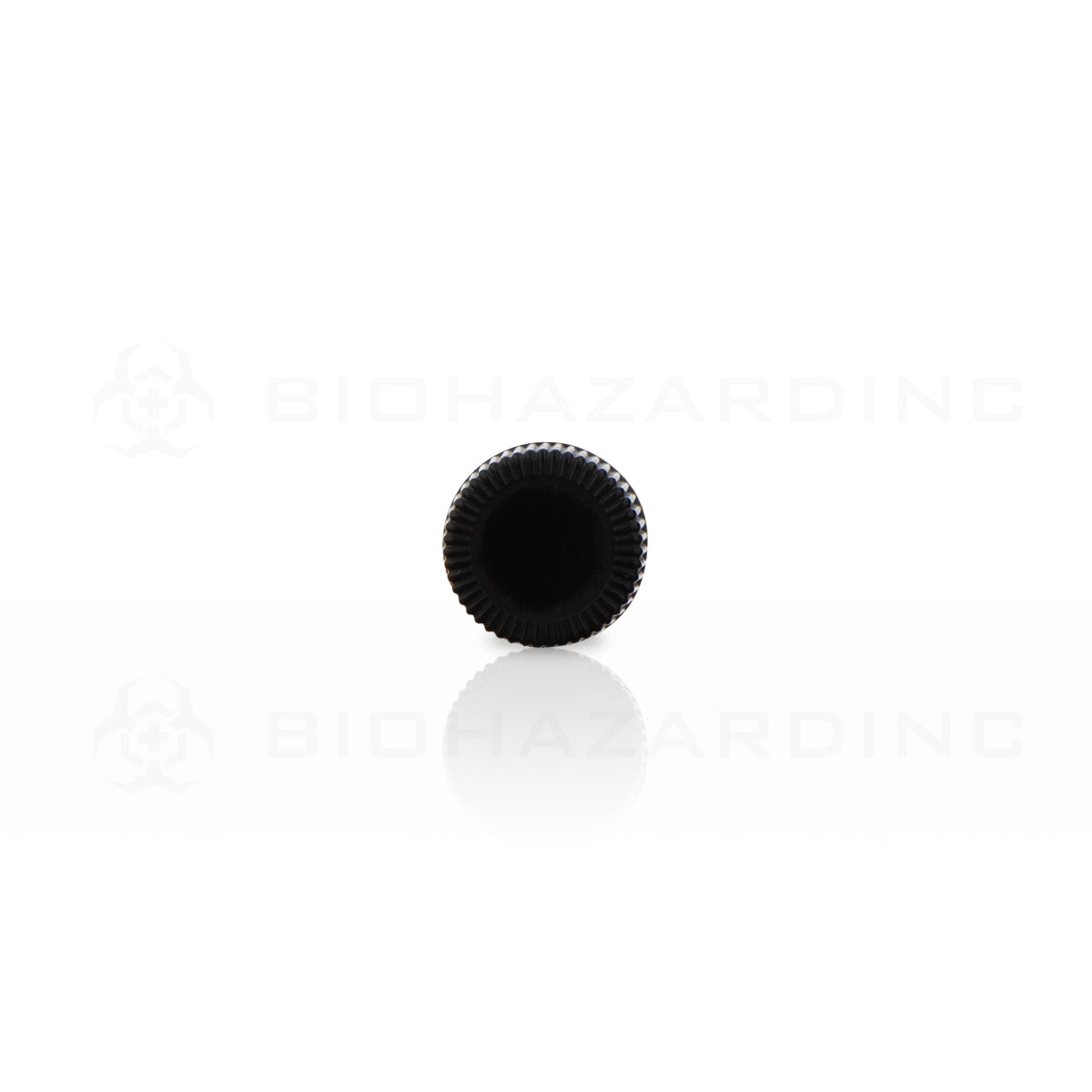 Plastic Cap | Ribbed Plastic Caps | 15mm - Black - 371 Count Cap Biohazard Inc   