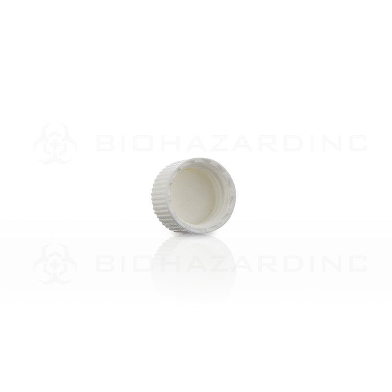Plastic Cap | Polypropylene Plastic Caps | 15mm - White - 371 Count Cap Biohazard Inc   
