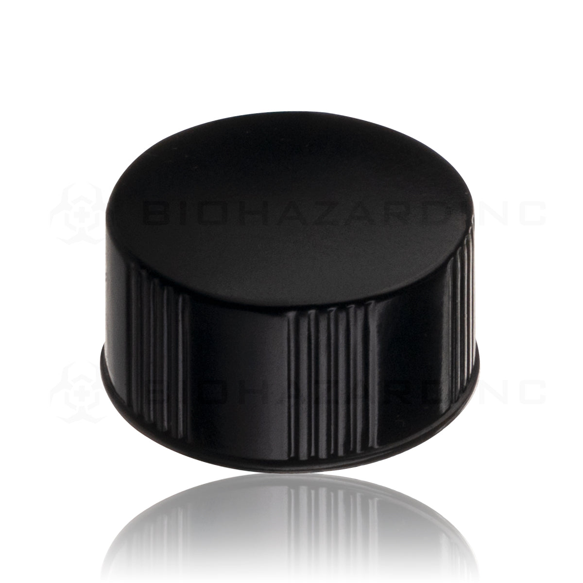 Plastic Cap | Plastic Urea Cone Liner | 18mm - Black - 240 Count Cap Biohazard Inc   