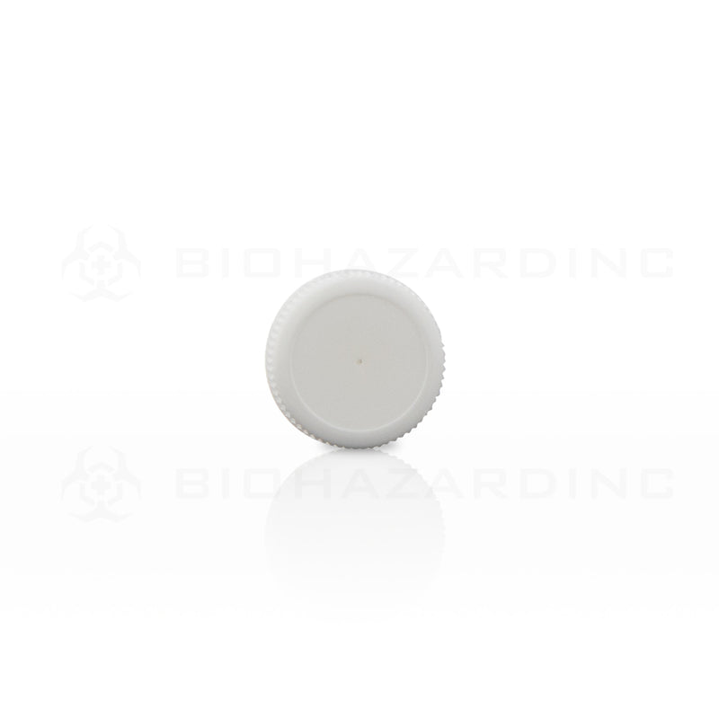 Plastic Cap | Polypropylene Plastic Caps | 20mm - White - 240 Count Cap Biohazard Inc   