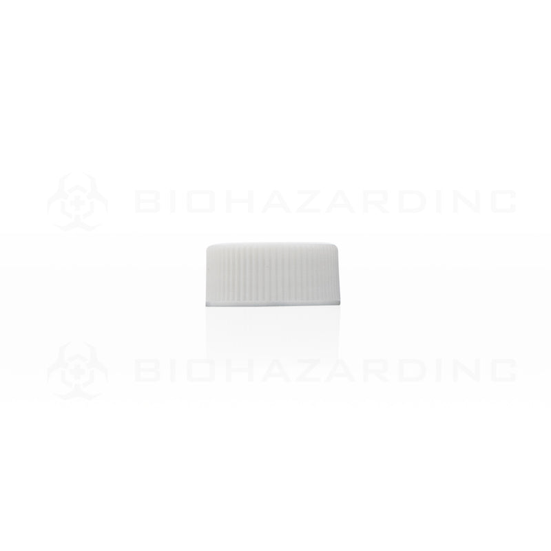 Plastic Cap | Polypropylene Plastic Caps | 20mm - White - 240 Count Cap Biohazard Inc   
