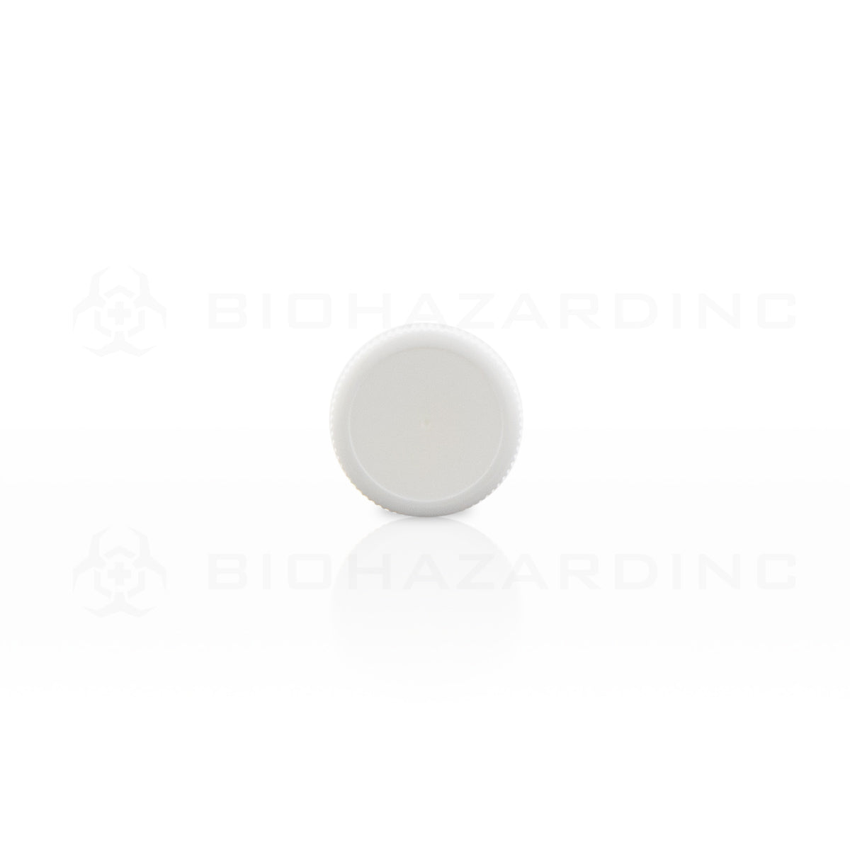 Plastic Cap | Polypropylene Plastic Caps | 22mm - White - 144 Count Cap Biohazard Inc   