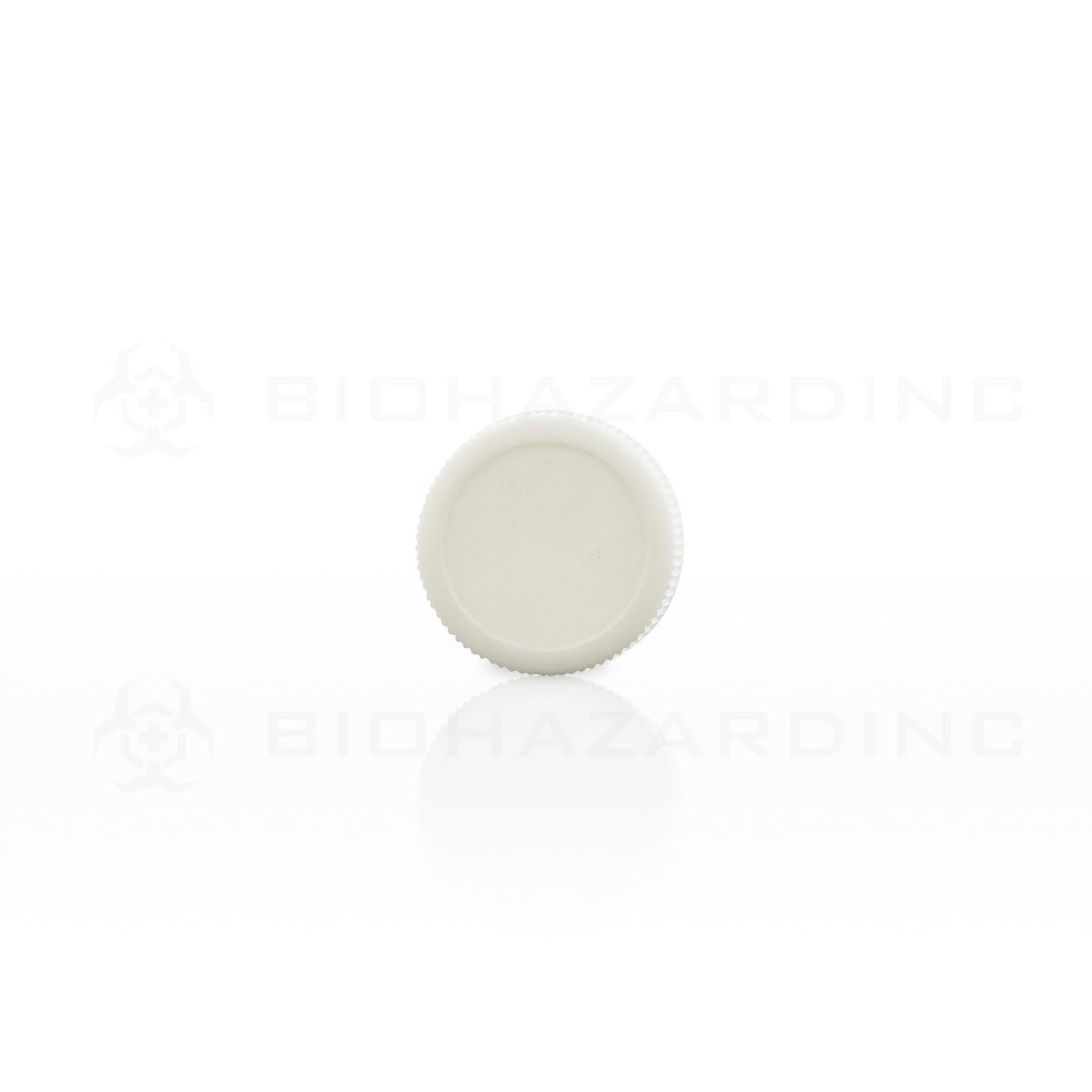 Plastic Cap | Polypropylene Plastic Caps | 24mm - White - 144 Count Cap Biohazard Inc   