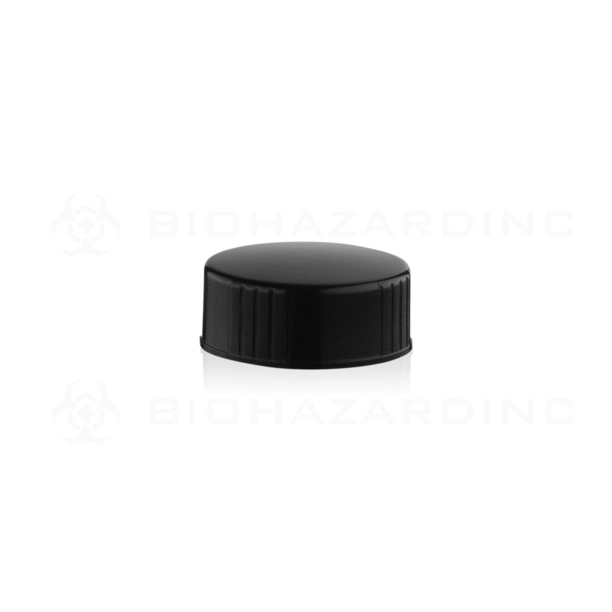 Plastic Cap | Plastic Urea Cone Liner | 28mm - Black - 126 Count Cap Biohazard Inc   