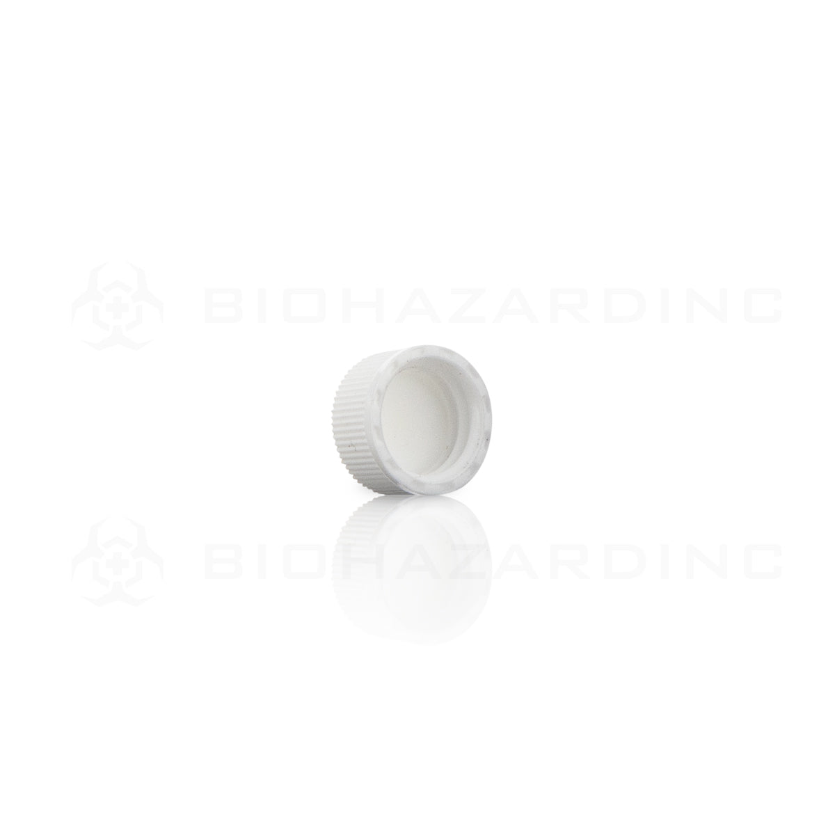 Plastic Cap | Polypropylene Plastic Caps | 13mm - White - 144 Count Cap Biohazard Inc   