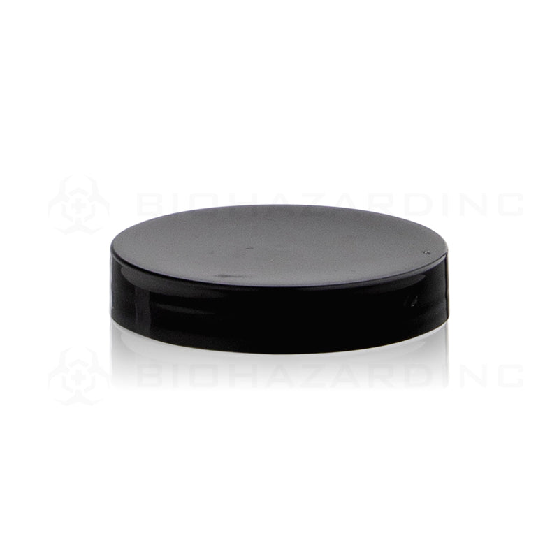 Plastic Cap | Unlined Plastic Cap | 58mm - Gloss Black Cap Biohazard Inc   