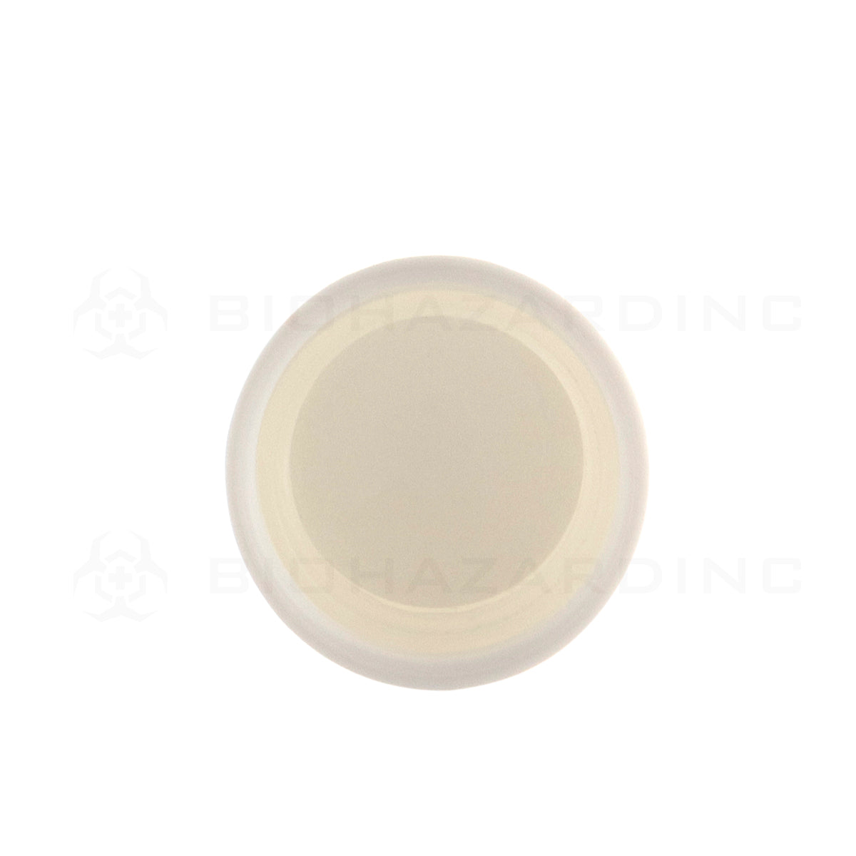 Child Resistant Cap | Smooth Plastic Cap | 18mm - Matte White - 144 Count Child Resistant Cap Biohazard Inc   