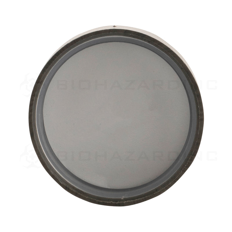 Child Resistant Cap | Plastic Wood Grain w/ Foam Liner | 53mm - Ebony -100 Count Child Resistant Cap Biohazard Inc   
