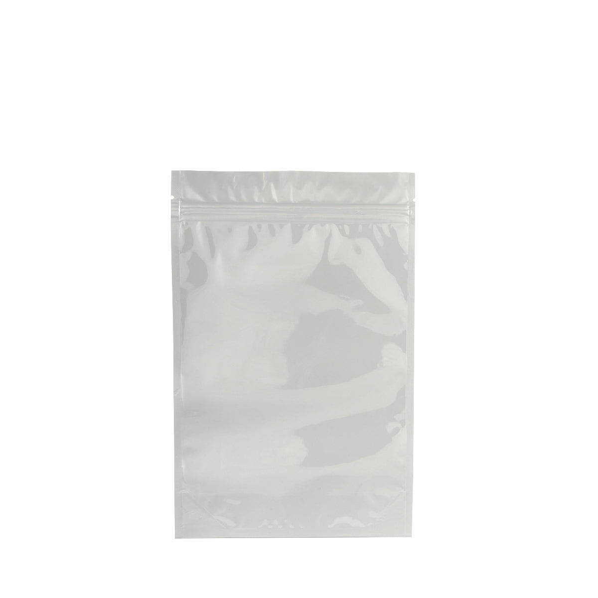 Tamper Evident | Glossy White Mylar Bags - Various Sizes Mylar Bag Biohazard Inc 6" x 9.25" - 28g - 1000 Count - Tear Notch  
