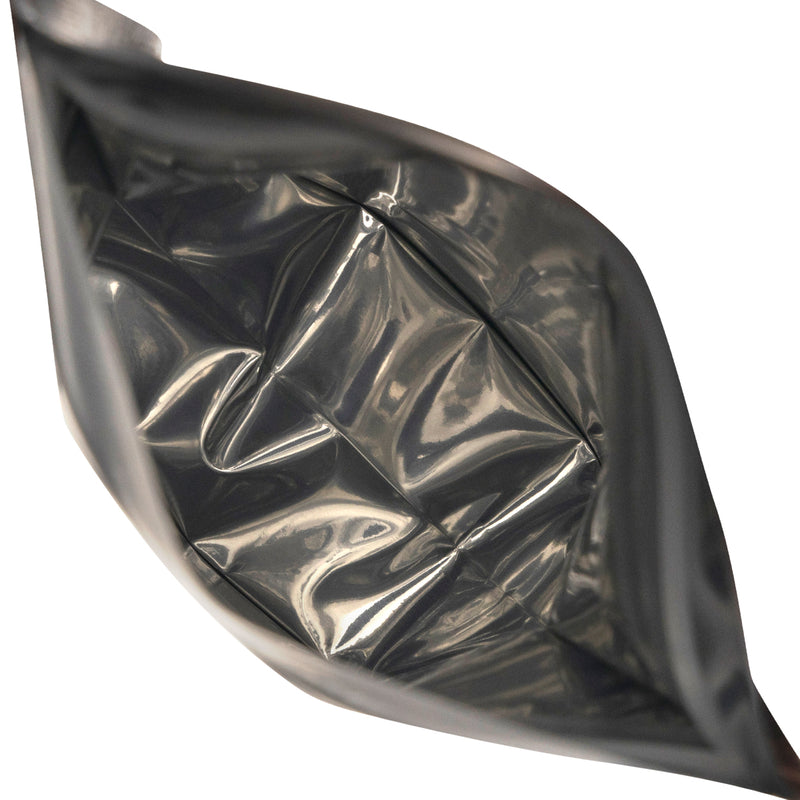 14g Tamper Evident Matte Black Wholesale Mylar Bags