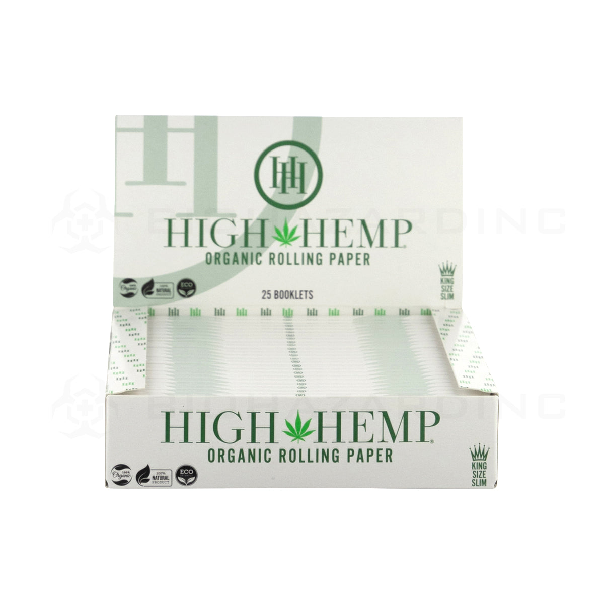 High Hemp | 'Retail Display' Organic Rolling Papers | 25 Count - Various Sizes Rolling Papers High Hemp   