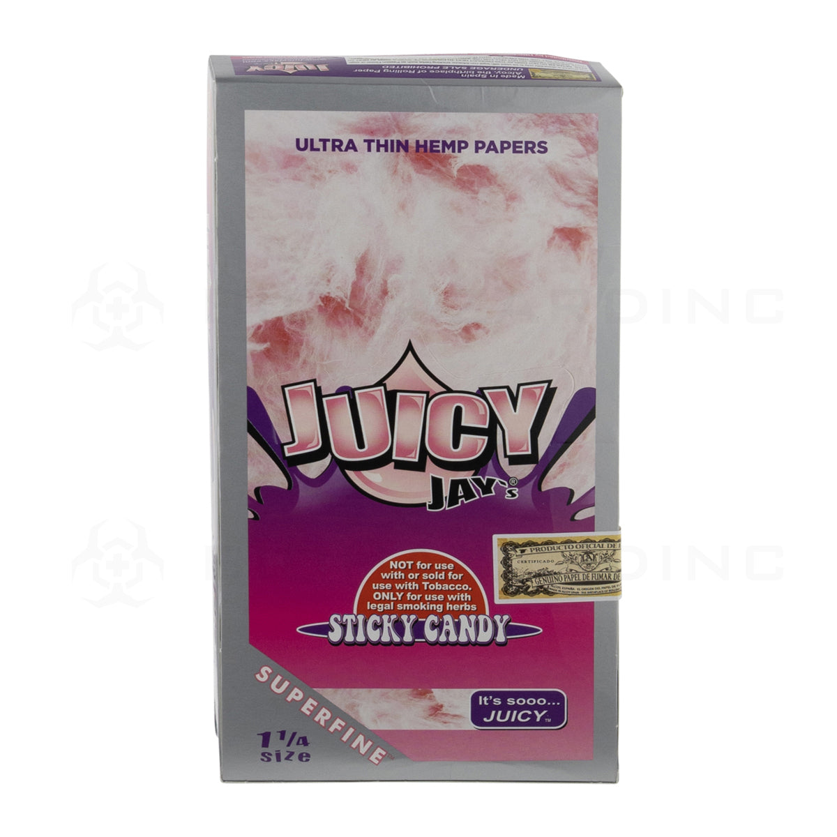 Juicy Jay's® | Wholesale Superfine™ Ultra Thin Hemp Papers Classic 1¼ Size | 78mm - 24 Count - Various Flavors Rolling Papers Juicy Jay's Stick Candy  