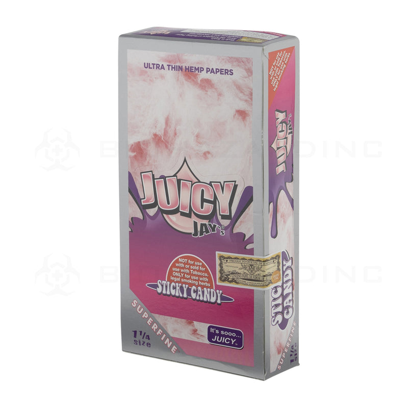 Juicy Jay's® | Wholesale Superfine™ Ultra Thin Hemp Papers Classic 1¼ Size | 78mm - 24 Count - Various Flavors Rolling Papers Juicy Jay's   