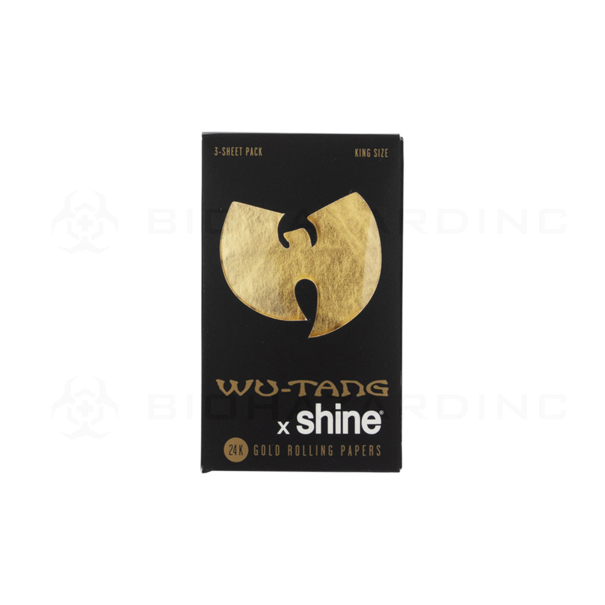 Wu Tang X Shine® | 24 Karat Gold King Size Rolling Papers | 3-Sheet Booklet Gold Wraps Shine   